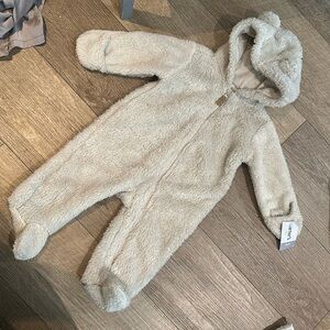 Carters unisex hooded/mini ears baby onesie zip-up.